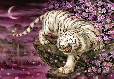 500피스 직소퍼즐 달빛아래 앵화백호 퍼즐사랑 PS503