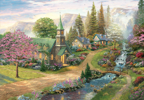 1000피스 직소퍼즐 주일 아침의 예배당 퍼즐라이프 PL1423