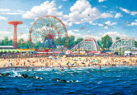 500피스 직소퍼즐 코니 아일랜드 토마스 킨케이드 퍼즐라이프 PL883