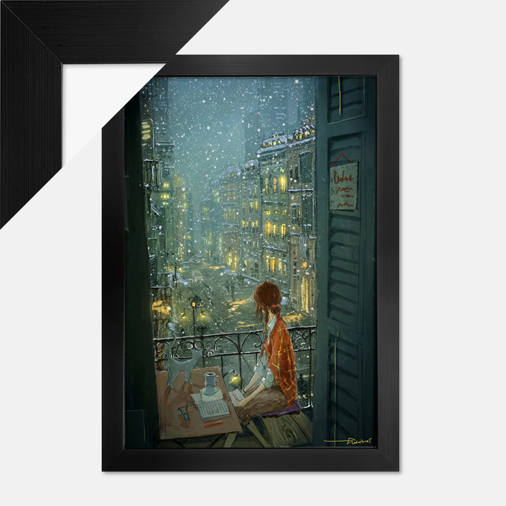1000피스 직소퍼즐 현현-WHITE DAY + 우드블랙 액자세트 PG1028S