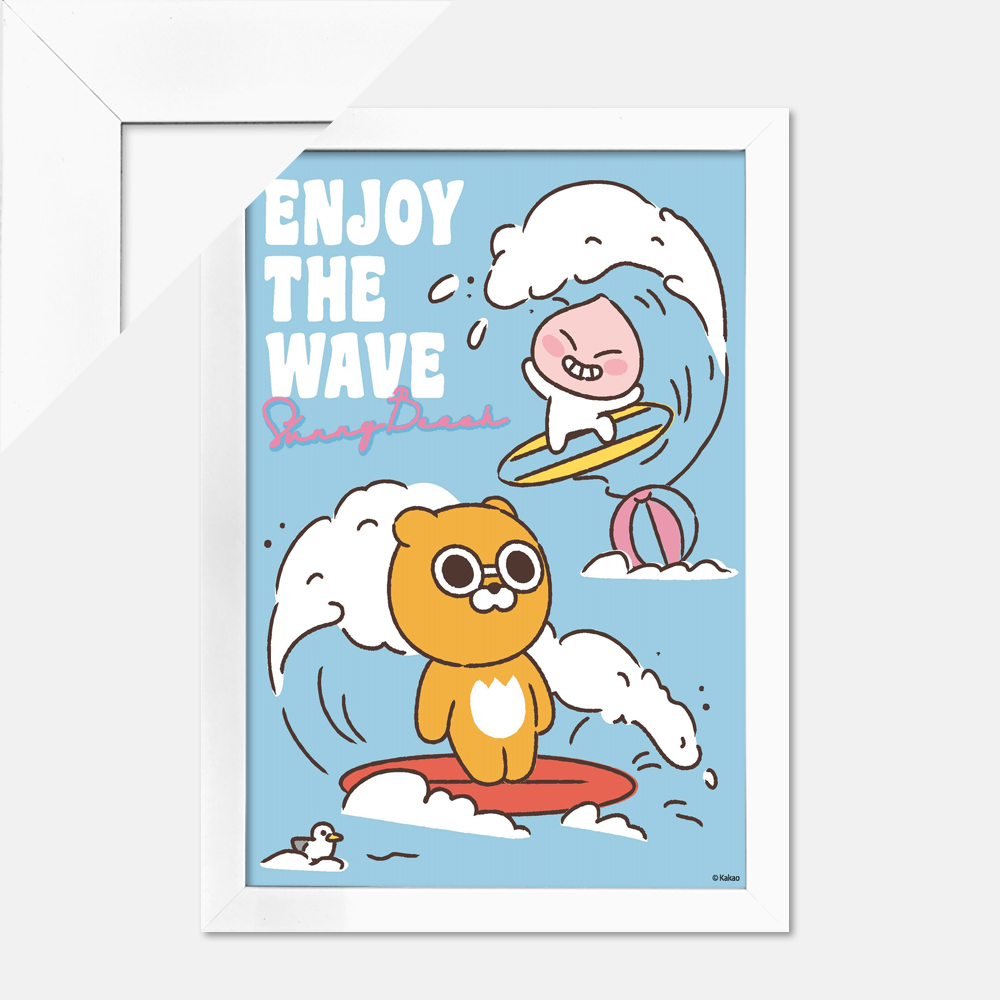 150피스 직소퍼즐 카카오프렌즈 인조이 더 웨이브+액자세트 예림당