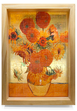 100피스 글래스퍼즐 명화 해바라기 액자포함 학산문화사 HS784072