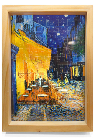 100피스 글래스퍼즐 명화 고흐 밤의 카페테라스 액자포함 학산문화사 HS785765