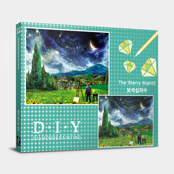 별이 빛나는 밤2 보석십자수 캔버스형 퍼즐라이프 PB401