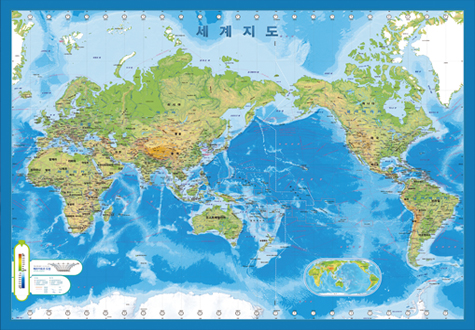 500피스 직소퍼즐 세계지도 한글판 퍼즐갤러리 PG500