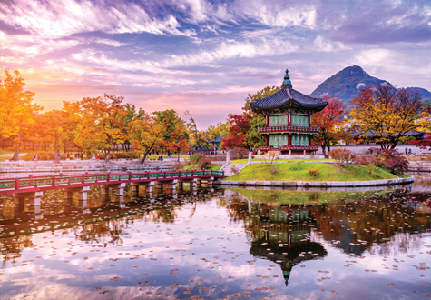1000피스 직소퍼즐 단풍이 아름다운 향원정의 석양 퍼즐코리아 PK1000-3190