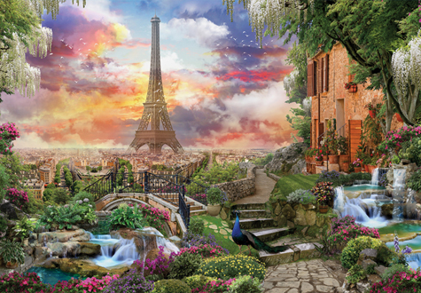 1000피스 직소퍼즐 낭만의 도시 파리와 에펠탑 퍼즐코리아 PK1000-3192