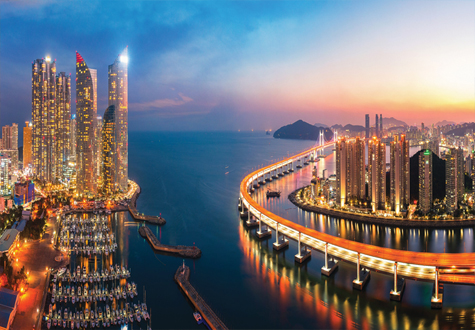 2000피스 직소퍼즐 부산의 광안대교와 마린시티 미니조각 퍼즐코리아 PK2000-M3223