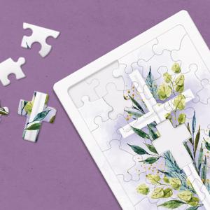 사순절 40조각 교회행사 제작 목재판퍼즐 기독교퍼즐 퍼즐제작