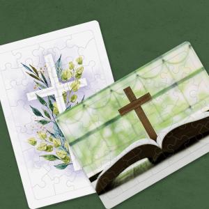 사순절 40조각 교회행사 제작 목재판퍼즐 기독교퍼즐 퍼즐제작