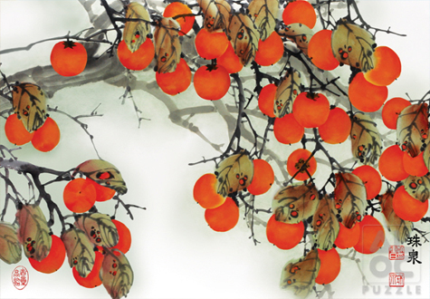 1000피스 직소퍼즐 감나무 알록 AL3318