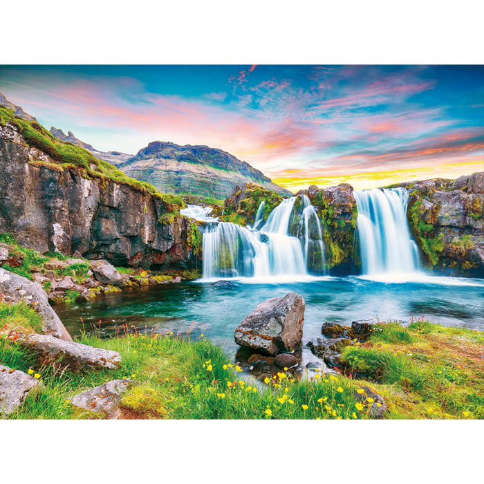 1000피스 직소퍼즐 노을진 폭포풍경 퍼즐갤러리 PG1035