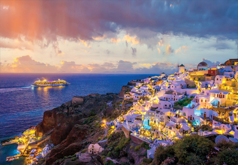 2000피스 직소퍼즐 크루즈와 이아마을의 해질녘 풍경 퍼즐코리아 PK2000-3303