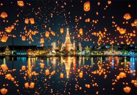 2000피스 직소퍼즐 방콕 왓아룬 이펭축제 퍼즐코리아 PK2000-3314