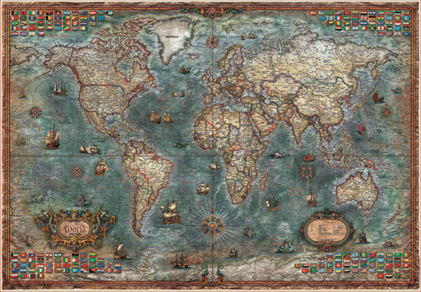 8000피스 직소퍼즐 고지도 에듀카 ED18017