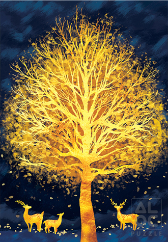 1000피스 직소퍼즐 황금 나무2 알록 AL3023