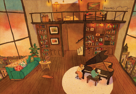 150피스 직소퍼즐 퍼엉 피아노 연주 퍼즐코리아 PK150-9408