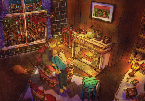 500피스 직소퍼즐 퍼엉 비오는 날 퍼즐코리아 PK500-9502