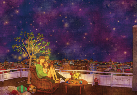 2000피스 직소퍼즐 퍼엉 별바라기 미니조각 퍼즐코리아 PK2000-9201