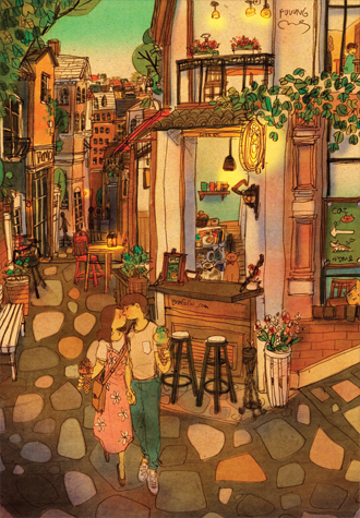 2000피스 직소퍼즐 퍼엉 키스 미니조각 퍼즐코리아 PK2000-9202