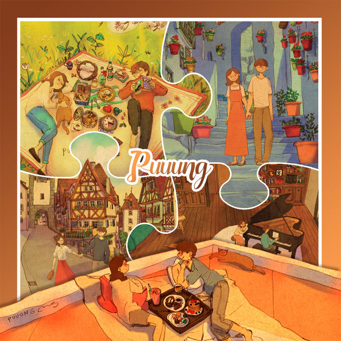 150피스 500피스 1000피스 감성자극 아티스트 퍼엉 작가 직소퍼즐