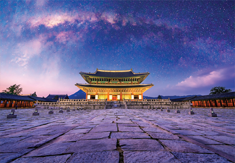1000피스 직소퍼즐 경복궁 근정전과 은하수 미니조각 퍼즐코리아 PK1000-M3601