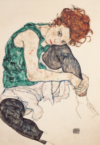 1000피스 직소퍼즐 에곤실레 앉아있는 여인 퍼즐갤러리 PG1045