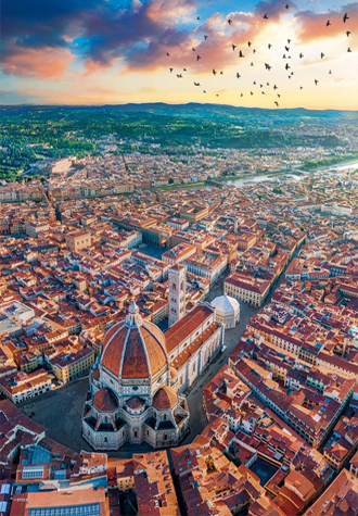500피스 직소퍼즐 피렌체 역사 지구 스카이 뷰 에포크 EP05-208