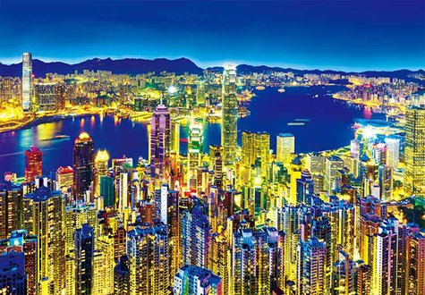 1000피스 직소퍼즐 홍콩 나이트 뷰 야광 애플원 AO1000-784