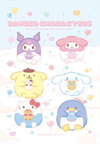 108피스 직소퍼즐 산리오 캐릭터즈 폭신폭신 토이앤퍼즐 TPD108-104