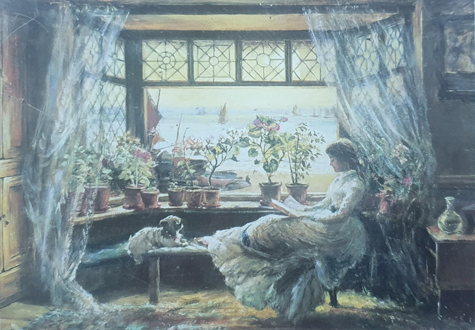 500피스 직소퍼즐 창가에서 독서하는 소녀 블루캐슬 BC500-27