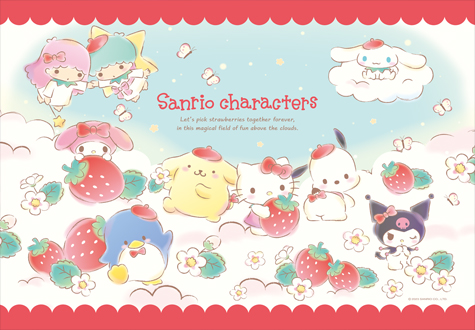 100피스 직소퍼즐 산리오캐릭터즈 딸기 천국 큰조각 토이앤퍼즐 TPD100-023