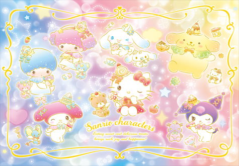 100피스 직소퍼즐 산리오 슈퍼 샤이닝 큰조각 토이앤퍼즐 TPD100-025