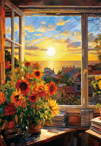 500피스 직소퍼즐 석양에 물든 창문 토이앤퍼즐 TPD05-1026