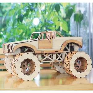 3D목재입체퍼즐 몬스터 트럭 자동차 HM-01