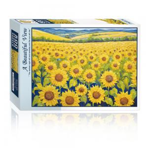 500피스 직소퍼즐 해바라기 유화 토이앤퍼즐 TPD05-1040