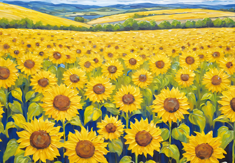 500피스 직소퍼즐 해바라기 유화 토이앤퍼즐 TPD05-1040