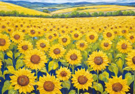 500피스 직소퍼즐 해바라기 유화 토이앤퍼즐 TPD05-1040