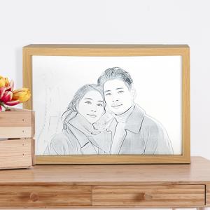 사진인쇄 컬러 변환 LED 포토 아트 무드등 액자