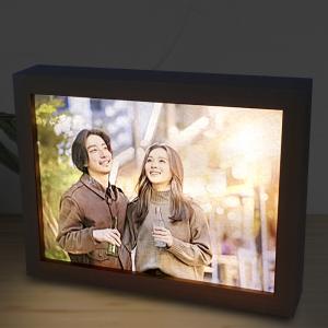 사진인쇄 컬러 변환 LED 포토 아트 무드등 액자