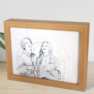 사진인쇄 컬러 변환 LED 포토 아트 무드등 액자