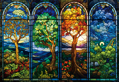 500피스 직소퍼즐 숲속의 사계 학산문화사 HS208213