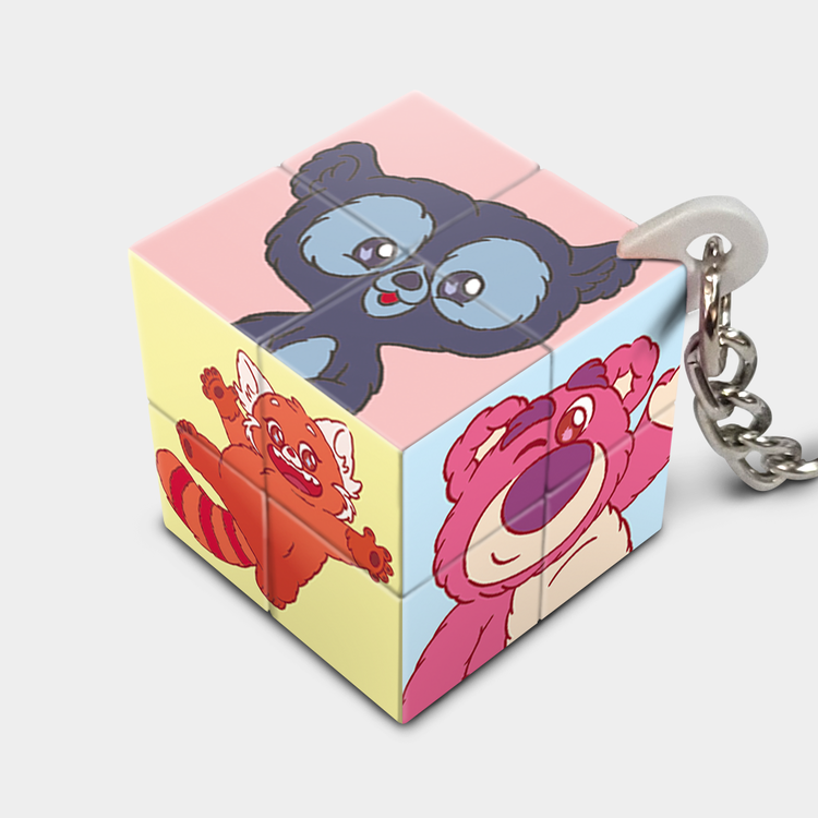 2x2 디즈니 픽사 플러피 투게더 큐브 열쇠고리 미니큐브 퍼즐라이프 PLDC207