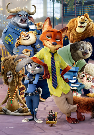 500피스 직소퍼즐 디즈니 주토피아 경찰서 퍼즐라이프 PL545D