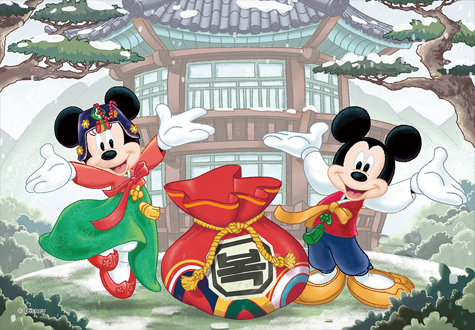 500피스 직소퍼즐 디즈니 미키 미니마우스 복주머니 퍼즐라이프 PL548D