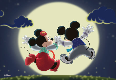 500피스 직소퍼즐 디즈니 미키 미니마우스 달맞이 퍼즐라이프 PL551D