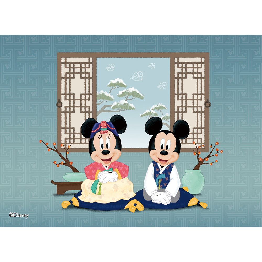 108피스 직소퍼즐 디즈니 미키 미니마우스 새배 퍼즐라이프 PL108-10D