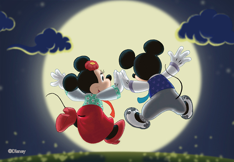 108피스 직소퍼즐 디즈니 미키 미니마우스 달맞이 퍼즐라이프 PL108-11D