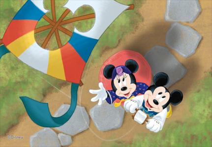 108피스 직소퍼즐 디즈니 미키 미니마우스 연날리기 퍼즐라이프 PL108-12D