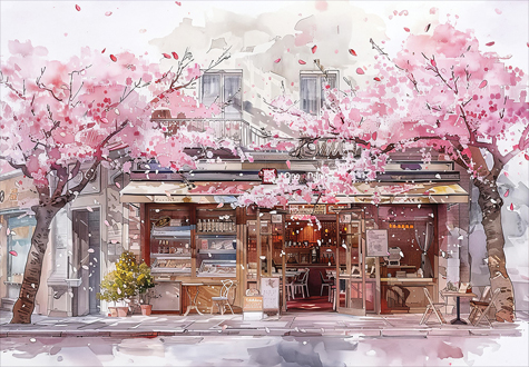 1000피스 직소퍼즐 벚꽃 지던 그날 바비퍼즐 BB1000-5303